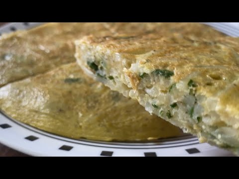 Fluffy Potato Breakfast recipe / Healthy Breakfast with basic ingredients / Fluffy potato omelette