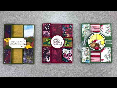 Accordion Tri-Fold Card - Mystery Stamping Revealed - 10-2-24