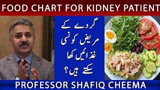 Food Chart For Kidney Patient | NephChat With Dr Shafiq Cheema