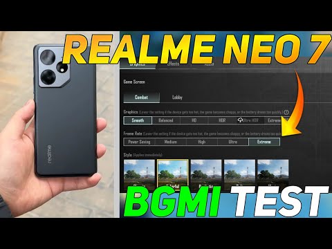 REALME NEO 7 BGMI TEST | REALME NEO 7 GAMING TEST | DM 9300+ PROCESSOR 🥵🔥