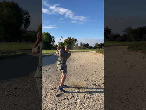 Change clubs to hit bunker shots, not technique! #golf #golfswing #playbettergolf #simplegolftips