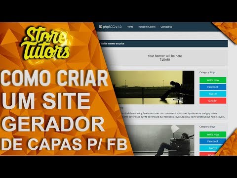 Como criar um site gerador de capas para Facebook ‹ 2018 ›