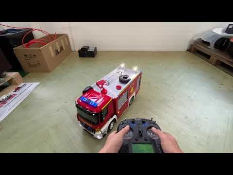 1/14 RC Fire Fighting Truck 4x2 Electric Car Wireless Control Fire Vehicle Model