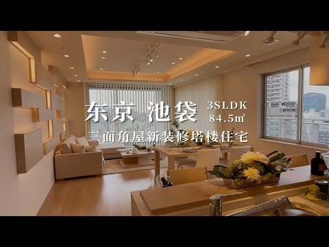 日本东京池袋三面角屋新装修塔楼住宅