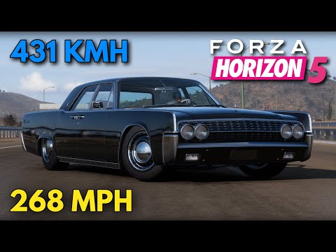 Forza Horizon 5 | 268 MPH (431 KMH) 1962 Lincoln Continental Tune Setup | FH5 Speed Build Tutorials