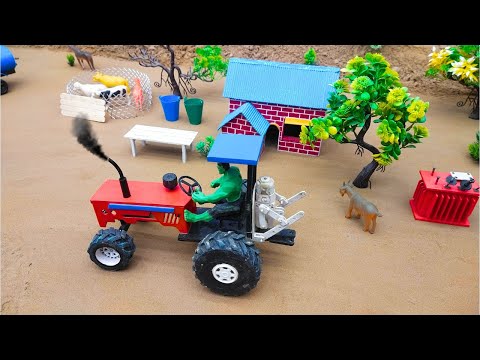 Creative Diy mini tractor making modern agriculture plough machine for grape farming |@Acrofter1