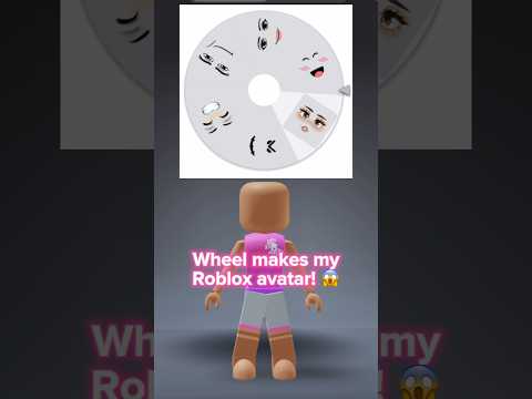 Wheel makes my Roblox avatar 😳💕 #roblox #robloxshorts