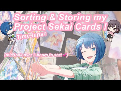 Sorting & Storing my Project Sekai Cards !