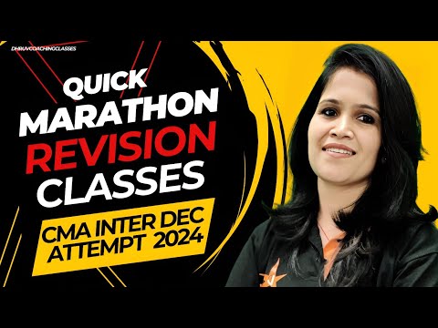 Maha Marathon Revision Classes For CMA Inter Dec Attempt | Dhruv Coaching Classes