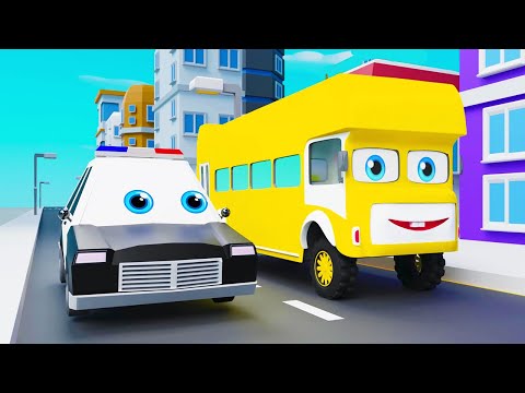 Wheels On The Bus | Round & Round | Yellow School Bus | Nursery Rhymes & Songs for Kids | Pilli Go