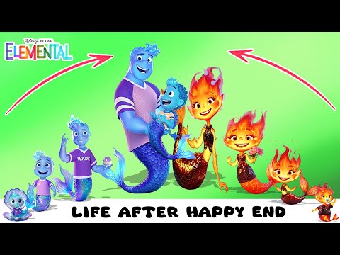 ELEMENTAL as Mermaid Growing up Compilation | Cartoon Wow