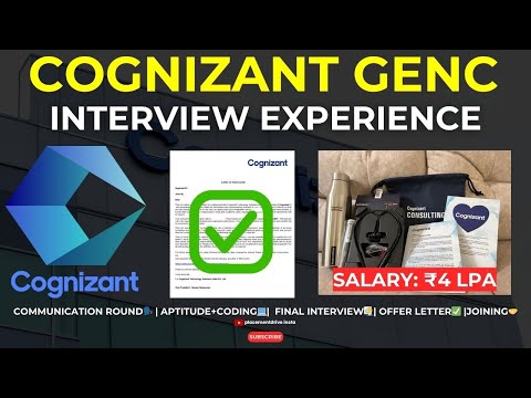 Cognizant GenC Interview Experience 2024 | ₹4 LPA 💼 | Tips for Communication, Coding & Final Rounds