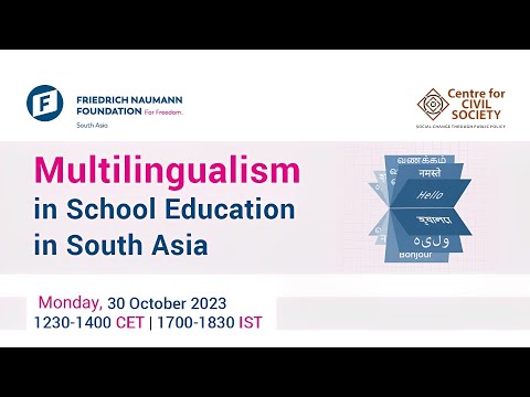 Panel Discussion on Scope for Multilingualism in School Education in South Asia | 30th October 2023