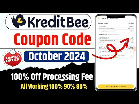 Kreditbee Coupon code October 2024 kreditbee coupon code for processing fee | Kreditbee coupon code