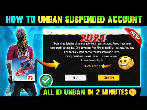 How To Recover Free Fire Suspended Account | FF Suspended id Recover 100% | FreeFire id Unban Trick