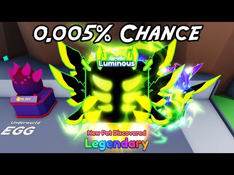 I hatched NEW LUMINOUS LEGENDARY PET in Mining Simulator 2 (Roblox)