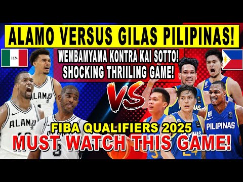 GILAS PILIPINAS vs ALAMO - Grabe Lakas ng Pinas at Kai Sotto! FIBA Qualifiers 2025 2k