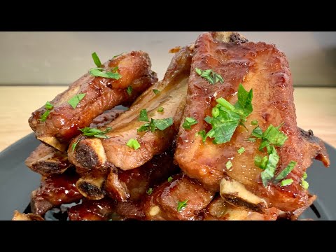 honey pork ribs / Honey pork recipe / Honey Glazed Pork Ribs : 蜜汁排骨