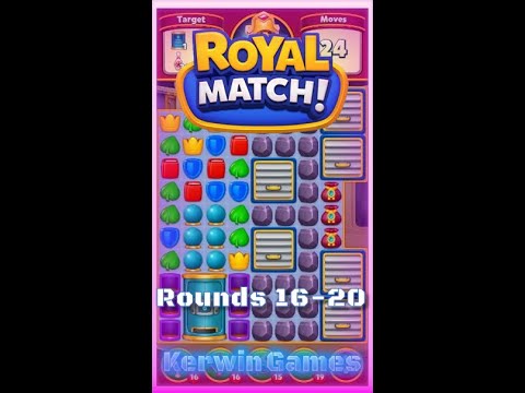 Royal Match Royal League Round 16 17 18 19 20 - No Boosters Gameplay