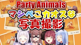 Party Animalsコラボでのカオスな記念写真撮影【ホロライブ切り抜き/紫咲シオン/戌神ころね/兎田ぺこら/宝鐘マリン】