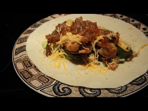 Quick Chicken Tenderloin & Shrimp Burrito Easy