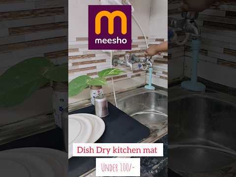 Dish Dry mat for kitchen #kitchentools #drymat #meesho #meeshokitchenhaul #ytshots #kitchengadgets