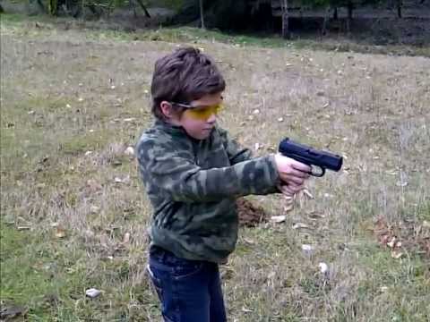 Boy Wonder shooting his Walther CP99