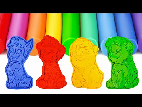 Playing with Paw Patrol Play Doh & Candy Bowls | Learn Colors | Preschool Toddler Learning Video