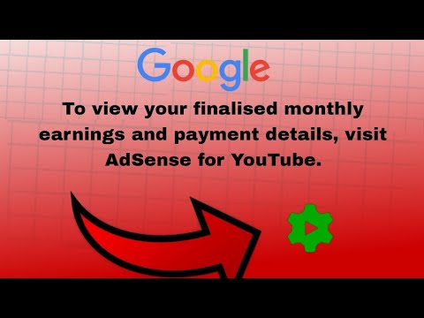 To view your finalised monthly earnings and payment details, visit AdSense for YouTube.