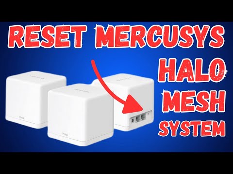 How to Reset Mercusys Halo Mesh WiFi System | H30G, H90X, H80X, H70X, H60X, H50G, S12, S3 Reset |