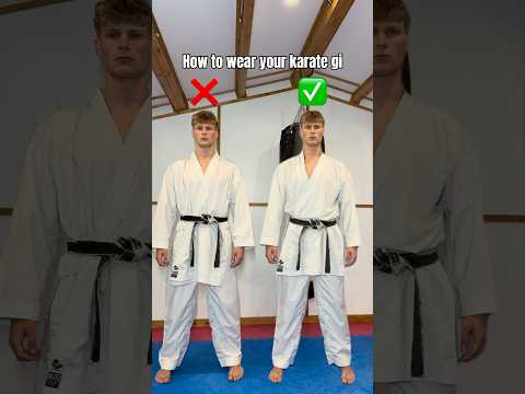 How to wear your karate uniform…