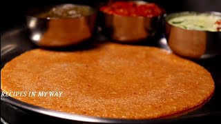 INSTANT DOSA - WHEAT RAVA DOSA - கோதுமை ரவை தோசை - BREAKFAST RECIPE