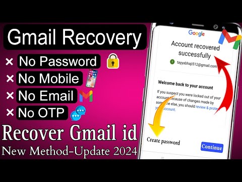 How To Recover Gmail Account without Phone Number and Recovery Email 2024 || Gmail Account Recovery