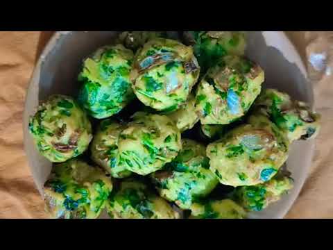 Palak Bajji/Spinach Balls/Healthy Snack/పాలకురతో బజ్జీ😋