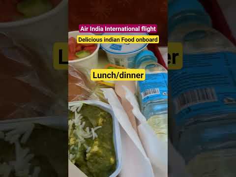 Meal air India international flight | air India food served onboard #shorts #airindia