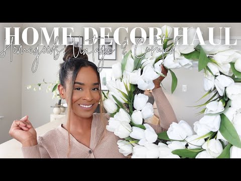 HOME DECOR HAUL 2024 | HomeGoods, curated, vintage, organic modern