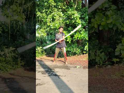 Karra Samu by Dancer Raj 🔥#karrasamu#silambam#bostaff#martialarts#selfdefense#war#karate#youtube