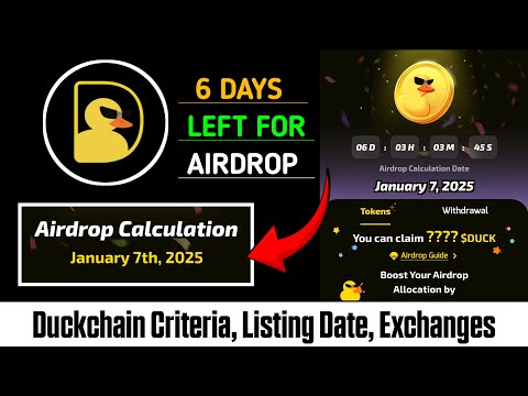 Duckchain Airdrop Criteria | Duckchain Listing Date | Duck Chain Airdrop Update | Duckchain Airdrop