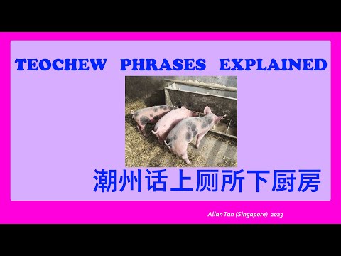 Teochew Phrases Explained (潮州话上厕所下厨房)แต้จิ๋ว