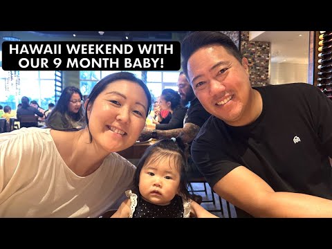 9 Month Baby and Family In Hawaii,Casual Weekend Vlog, Feeding Baby, Iolani Fair, Beach With Friends