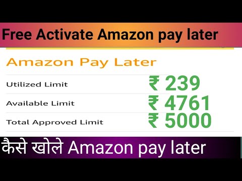 how to activate amazon pay later | pay later account kaise khole | amazon pay icici credit card