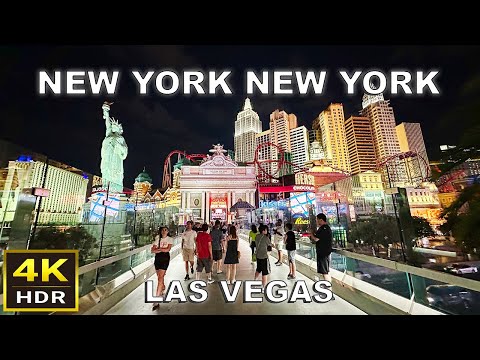 [4K HDR] New York New York Las Vegas Walking Tour | June 2024 | Las Vegas Strip