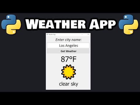 Let's code a WEATHER APP in Python! ☀️