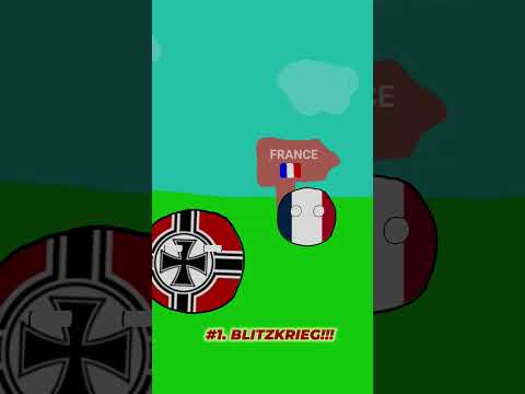 I had the strongest military during WW2! | #shorts #viral #countryballs #usa #history