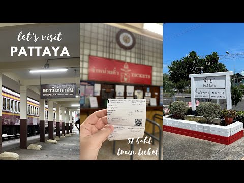 Bangkok to Pattaya by train for 31 Baht! 🏝 Koh Larn, Central Festival and Pattaya Walking Street