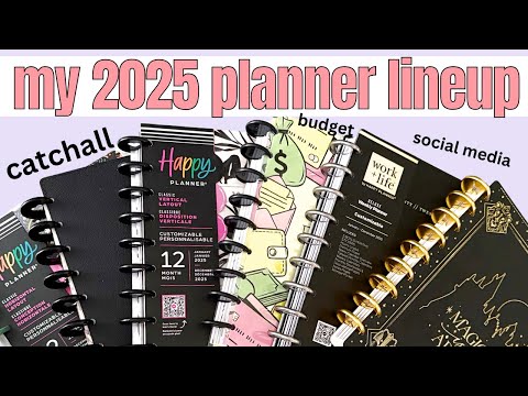 My 2025 Planner Lineup | New Happy Planner Disc Bound Planners I Plan On Using In the New Year