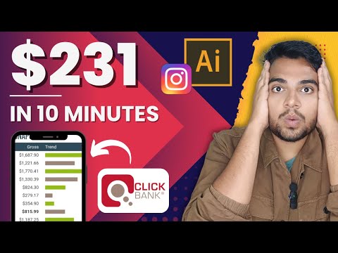 $231 In 10 Minutes Using Ai Affiliate Marketing! ClickBank Free Methods (Hindi)