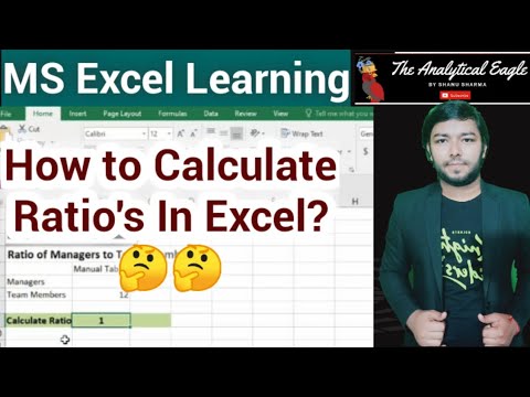 How to Calculate Ratio in Excel Tutorial || Ms Excel Learning Formulas || The Analytical Eagle