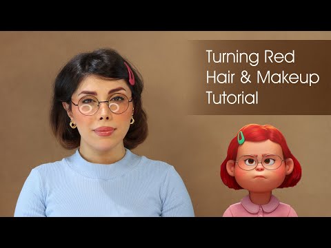 Hair & Makeup tutorial -Disney hair tutorial ( Disney/Pixar) Turning red (Ming lee) -No wig Needed!