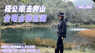 新北汐止｜搭公車去爬山｜拱北殿後山步道｜三秀山｜北港山｜金明山｜柯子林山｜如意湖（連走八天後我的腳不是我的腳了）